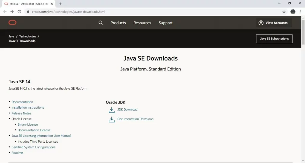 Java Oracle Download